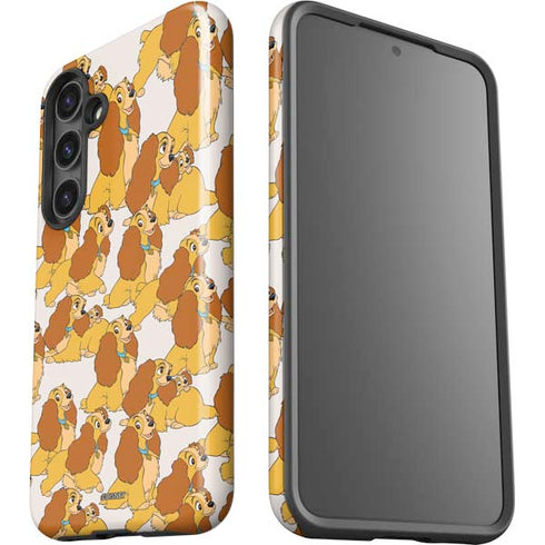 Disney Lady & The Tramp Lady Pattern Galaxy S24 Plus Impact Case